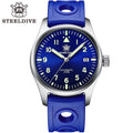 STEELDIVE SD1940 dive watch — variant 40BL-Y-LR stock photo