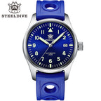 STEELDIVE SD1940 dive watch — variant 40BL-Y-LR stock photo