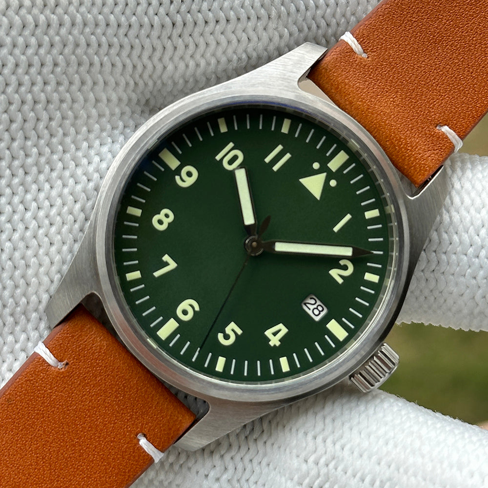 STEELDIVE SD1940 dive watch — variant 40GR-N-FM stock photo
