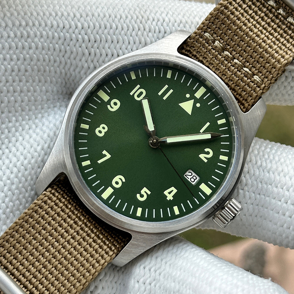 STEELDIVE SD1940 dive watch — variant 40GR-N-KN stock photo