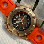 STEELDIVE SD1942S dive watch — variant 42S-OR stock photo