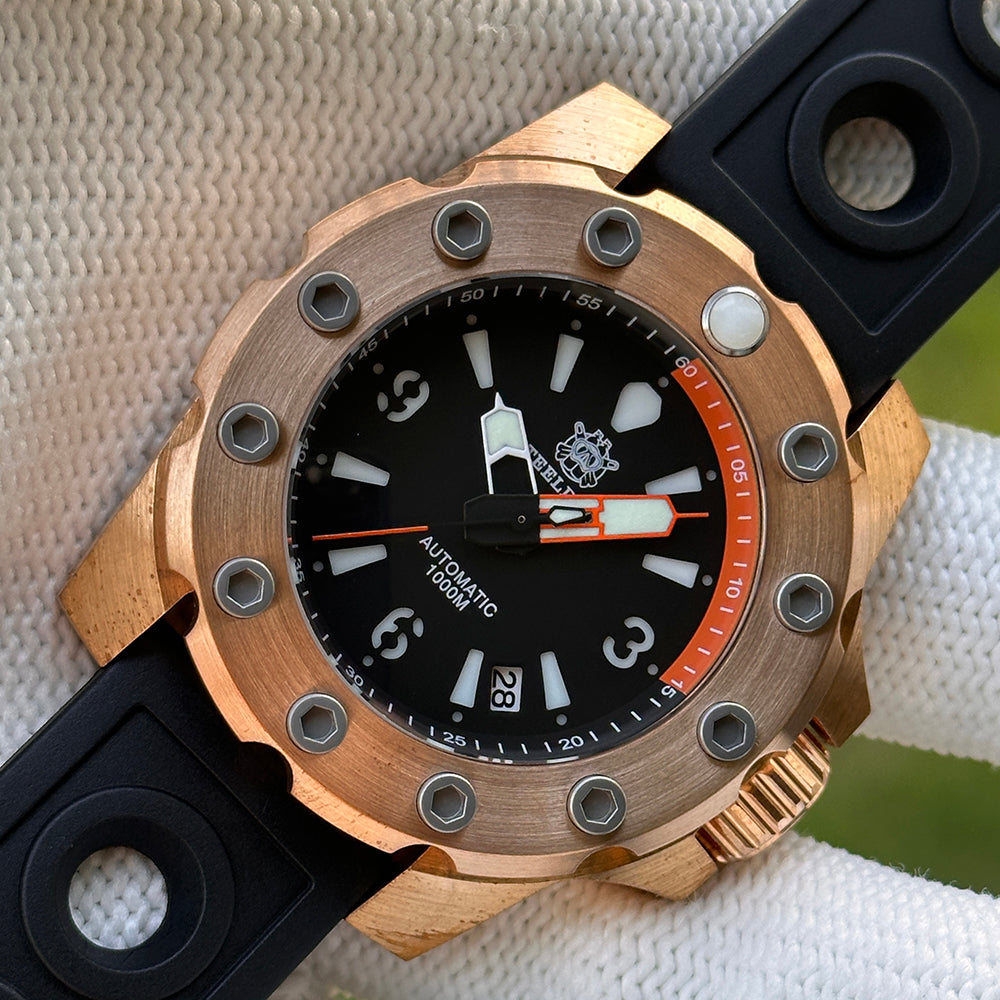 STEELDIVE SD1948S dive watch — variant 48S-HR stock photo