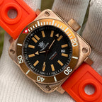 STEELDIVE SD1949S dive watch — variant 49S-OR stock photo