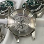 Steeldive SD1952 stainless steel caseback engraved with turtle logo and NH35 300M dive movement text
