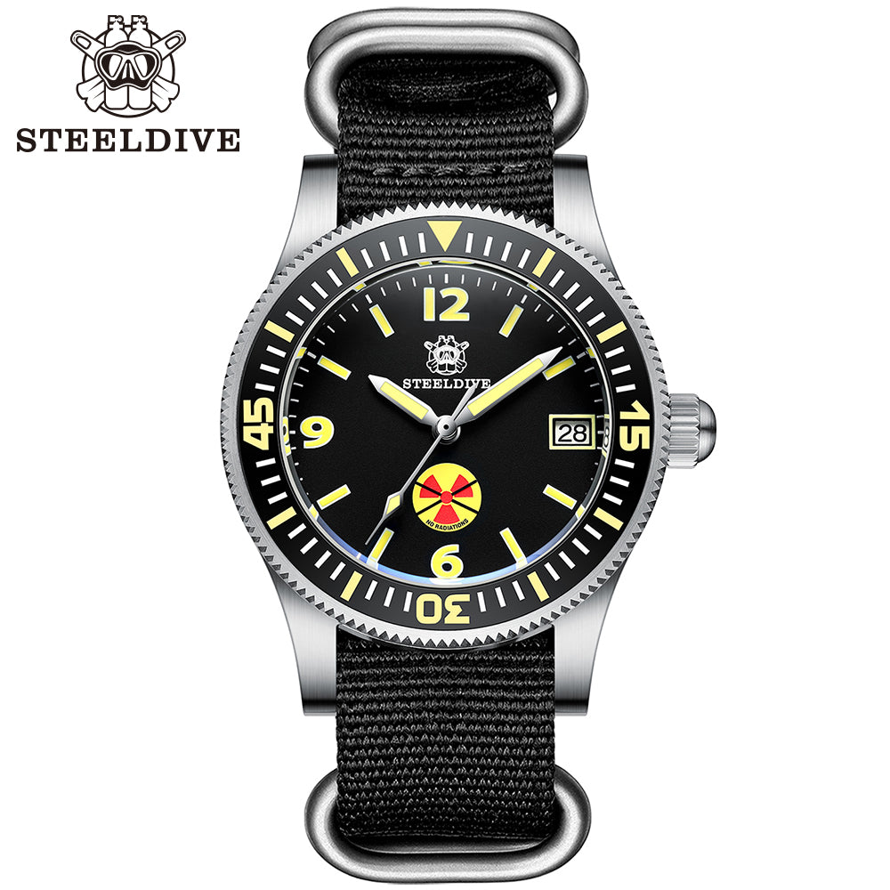 STEELDIVE SD1952T dive watch — variant 52T-B-HN stock photo