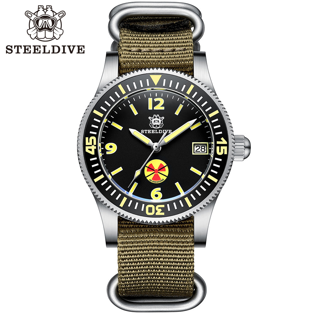 STEELDIVE SD1952T dive watch — variant 52T-B-KN stock photo