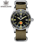 STEELDIVE SD1952T dive watch — variant 52T-B-KN stock photo