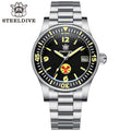 STEELDIVE SD1952T dive watch — variant 52T-B-SS stock photo
