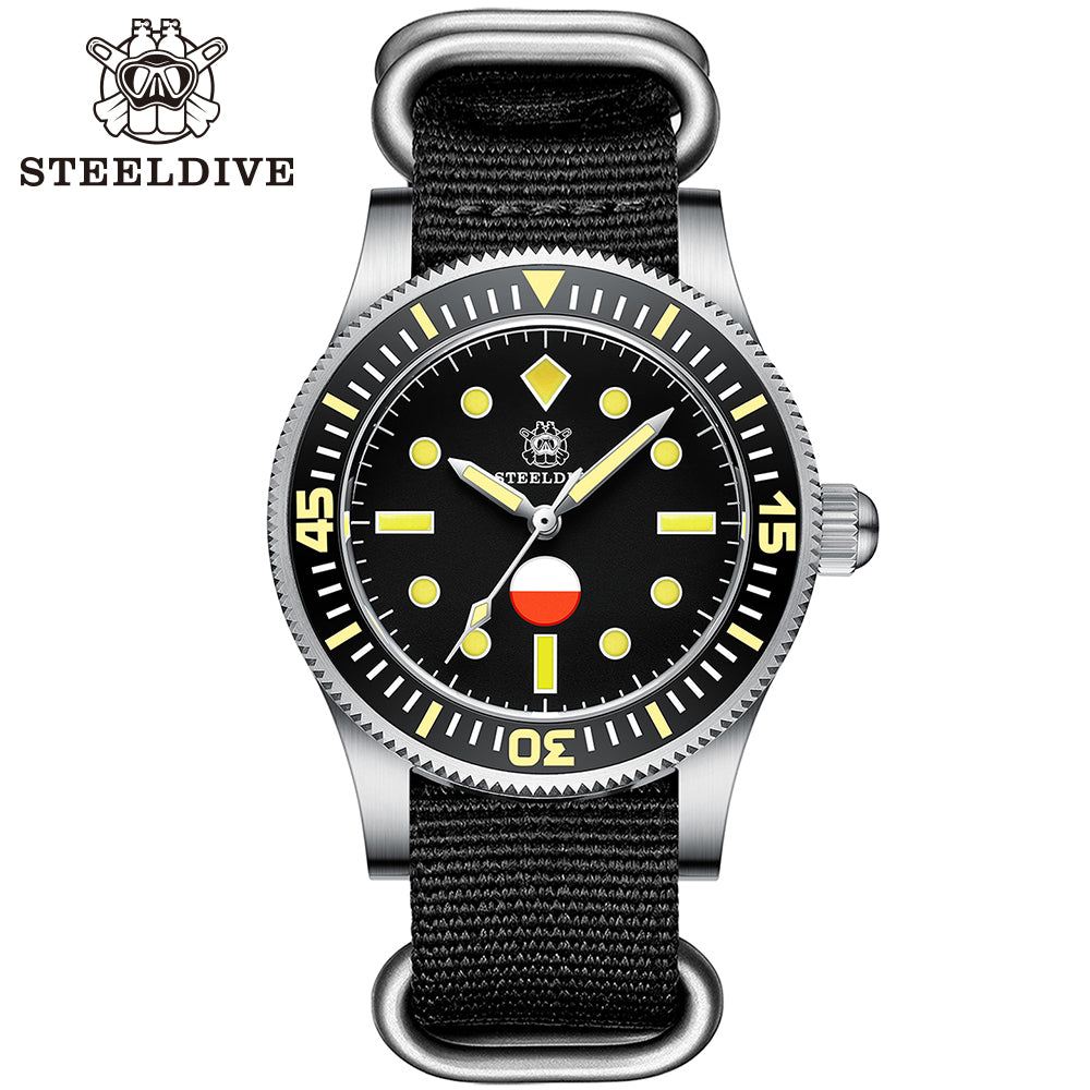STEELDIVE SD1952T dive watch — variant 52T-S-HN stock photo