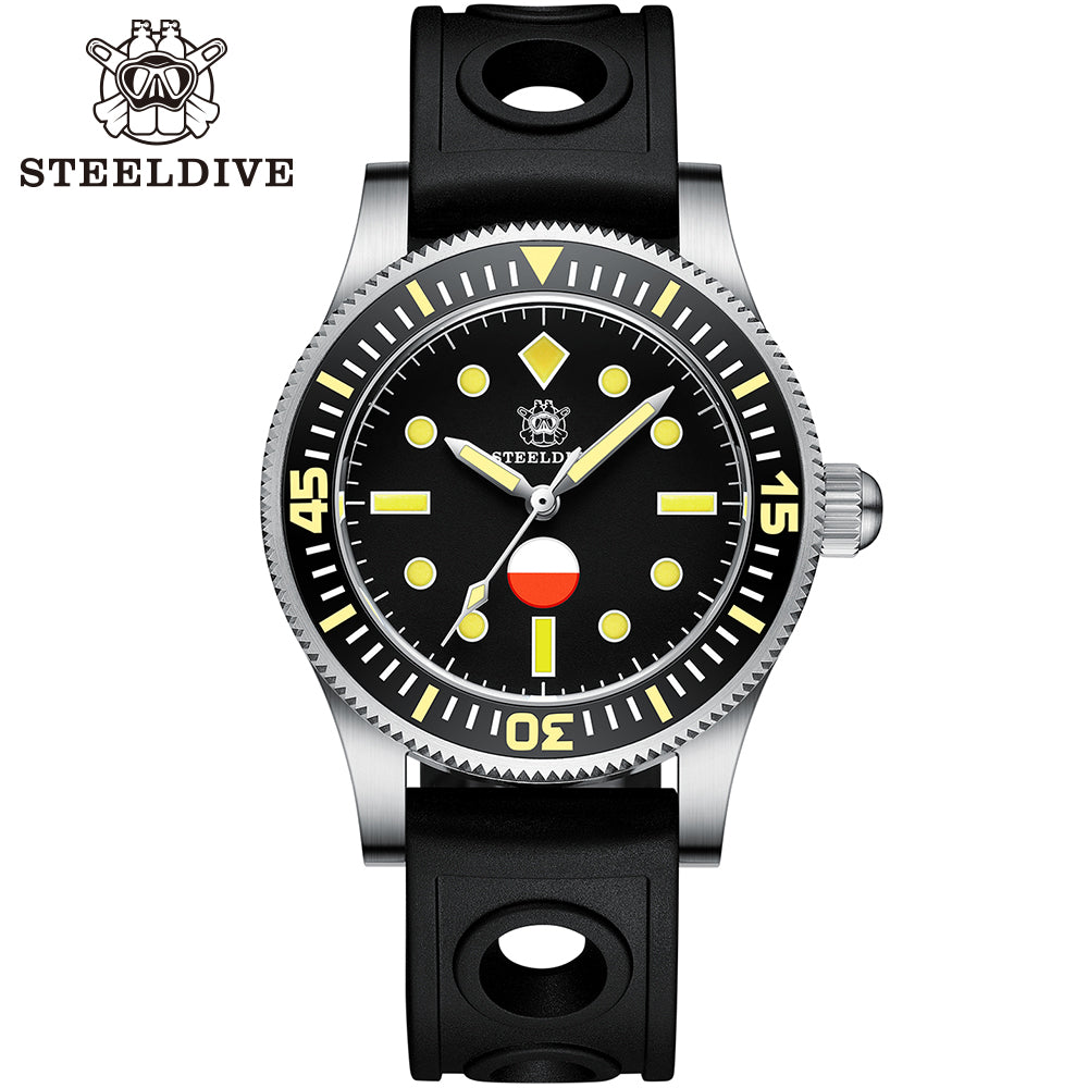 STEELDIVE SD1952T dive watch — variant 52T-S-HR stock photo