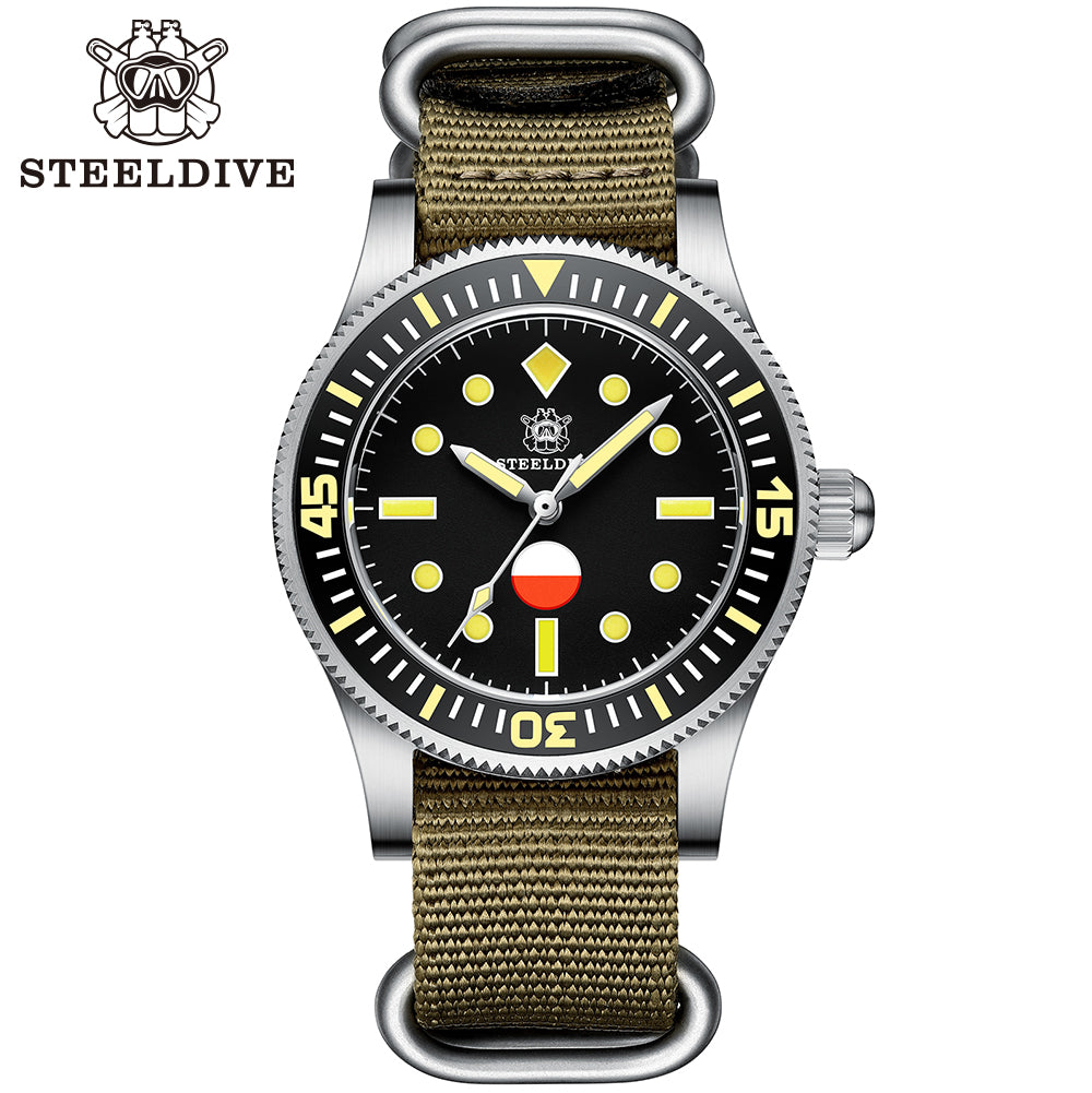 STEELDIVE SD1952T dive watch — variant 52T-S-KN stock photo