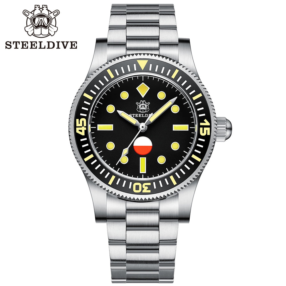 STEELDIVE SD1952T dive watch — variant 52T-S-SS stock photo