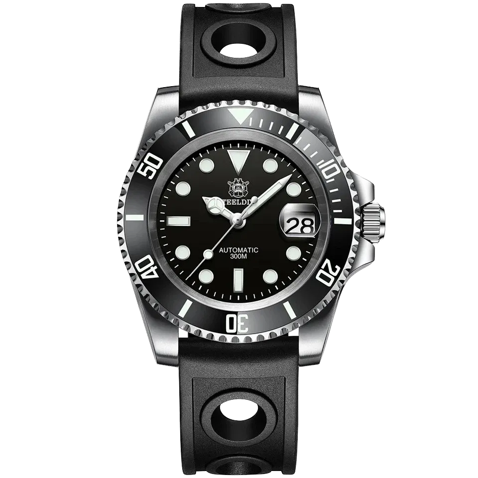 STEELDIVE SD1953 Men Water Ghost Automatic Diver Watch 300M Waterproof BGW9 NH35-PrimeTimepiece
