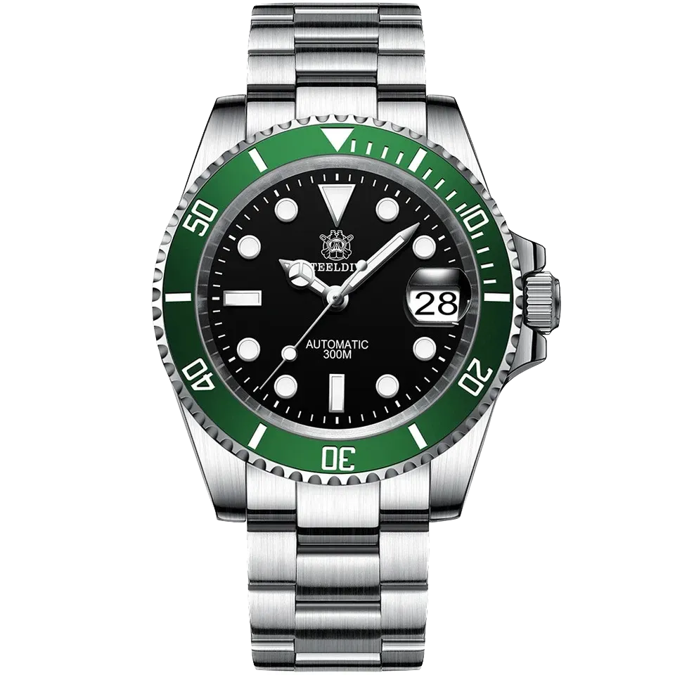 STEELDIVE SD1953 Men Water Ghost Automatic Diver Watch 300M Waterproof BGW9 NH35-PrimeTimepiece