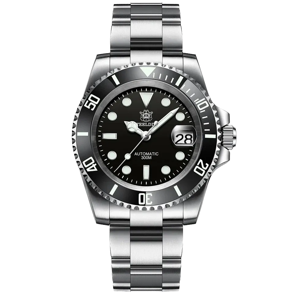 STEELDIVE SD1953 Men Water Ghost Automatic Diver Watch 300M Waterproof BGW9 NH35-PrimeTimepiece