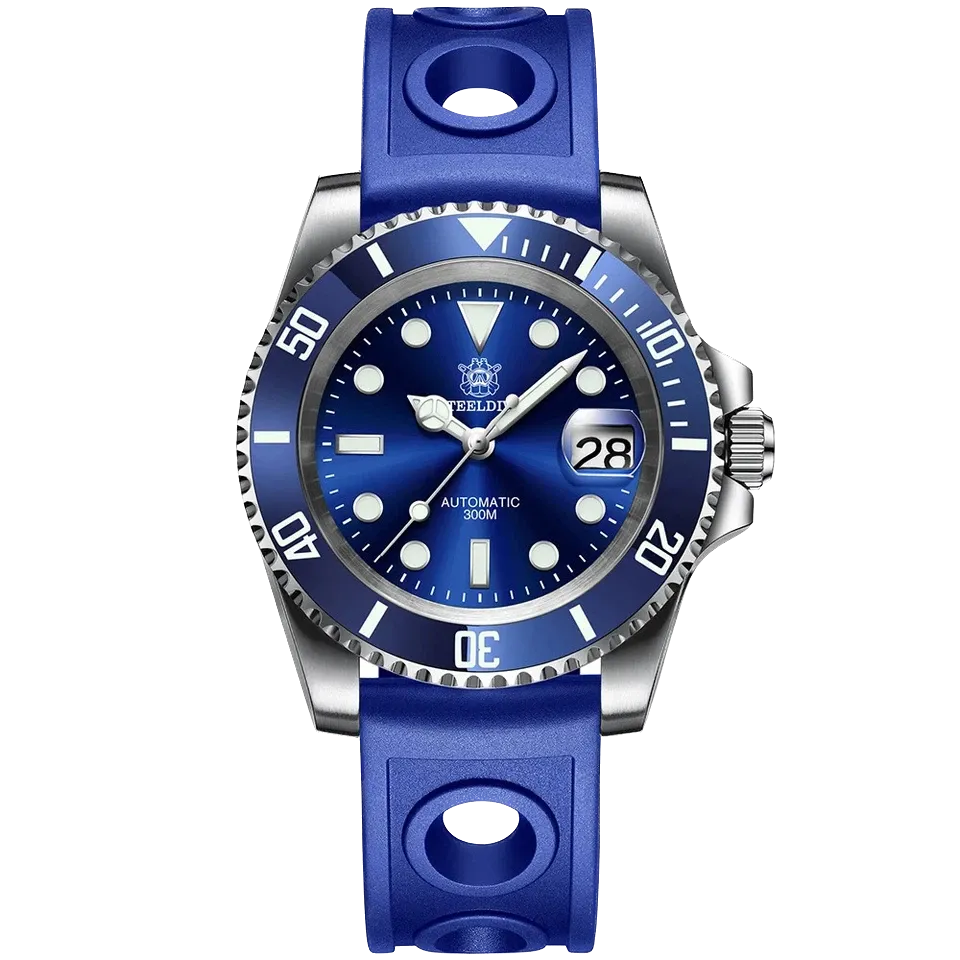 STEELDIVE SD1953 Men Water Ghost Automatic Diver Watch 300M Waterproof BGW9 NH35-PrimeTimepiece