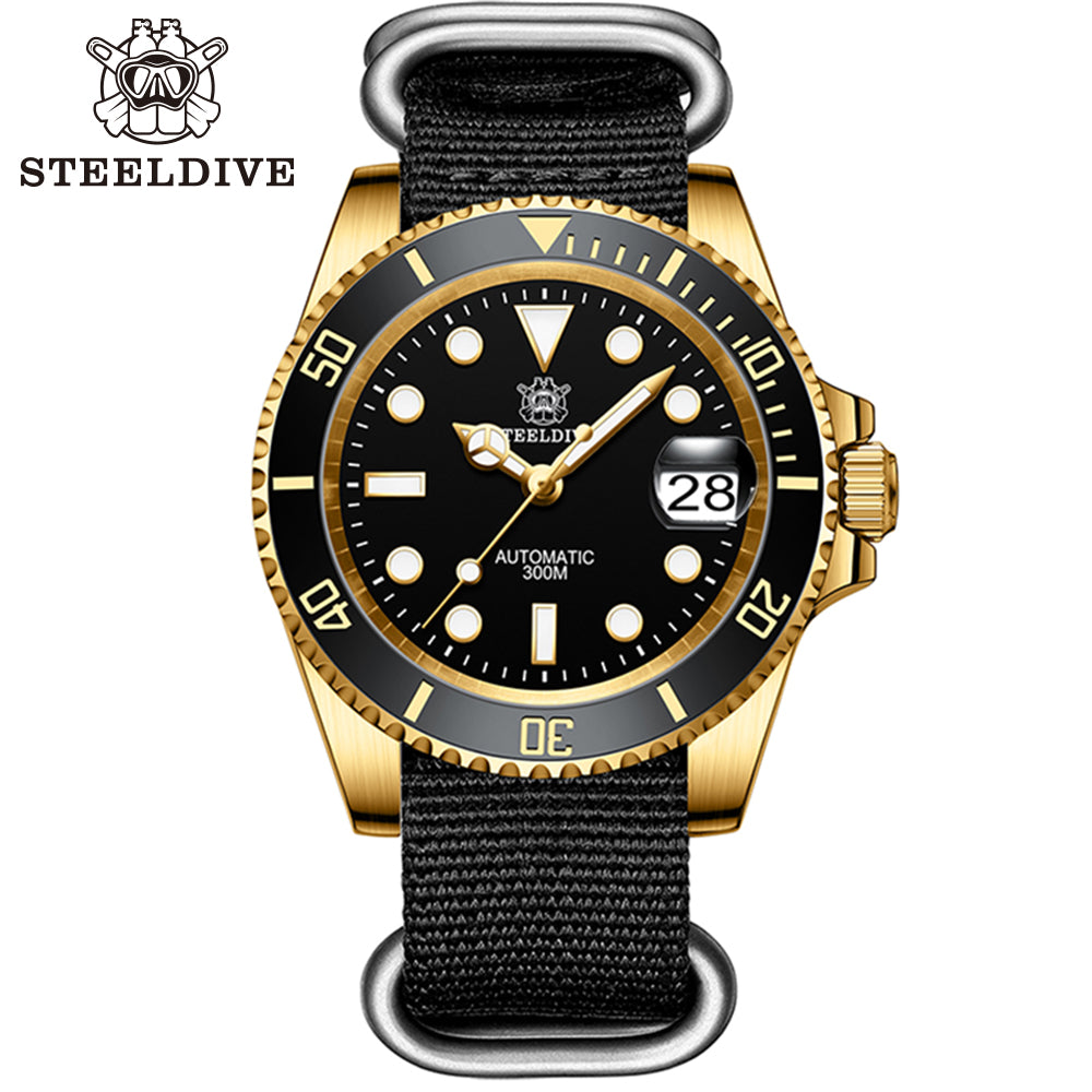 STEELDIVE SD1953IPG dive watch — variant 53IPG-HN stock photo
