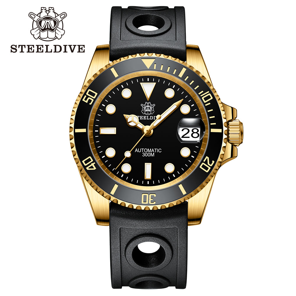 STEELDIVE SD1953IPG dive watch — variant 53IPG-HR stock photo