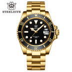 STEELDIVE SD1953IPG dive watch — variant 53IPG-SS stock photo