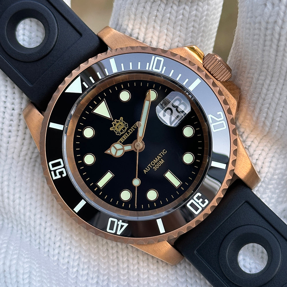STEELDIVE SD1953S dive watch — variant 53S-HC-HR stock photo
