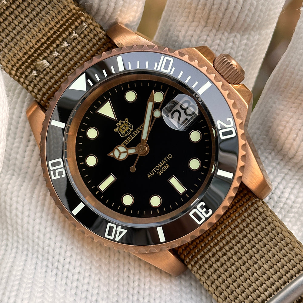 STEELDIVE SD1953S dive watch — variant 53S-HC-KN stock photo