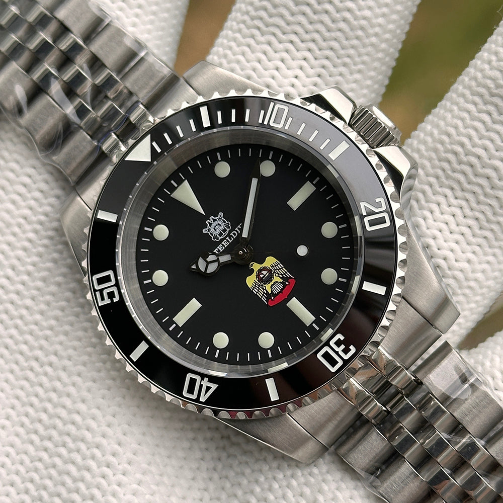 STEELDIVE SD1954 dive watch — variant 54E-JBL stock photo