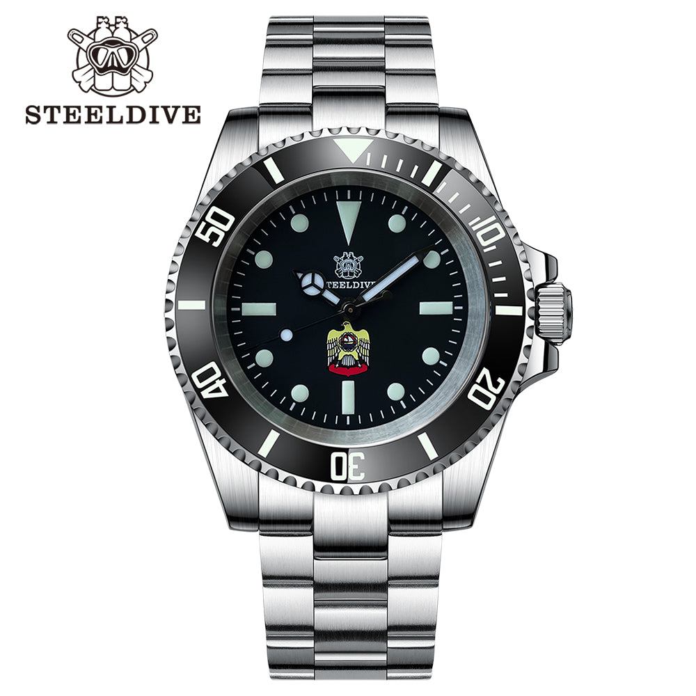 STEELDIVE SD1954 dive watch — variant 54E-SS stock photo