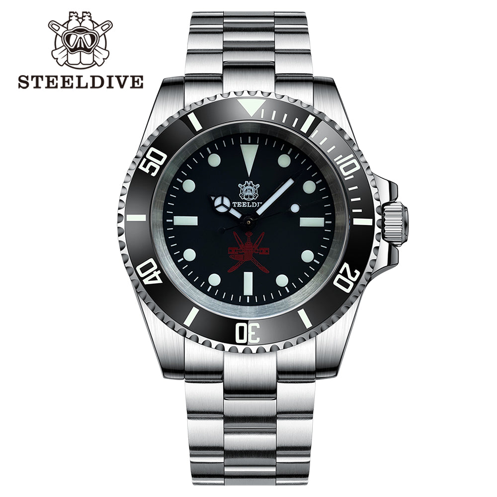 STEELDIVE SD1954 dive watch — variant 54P-SS stock photo