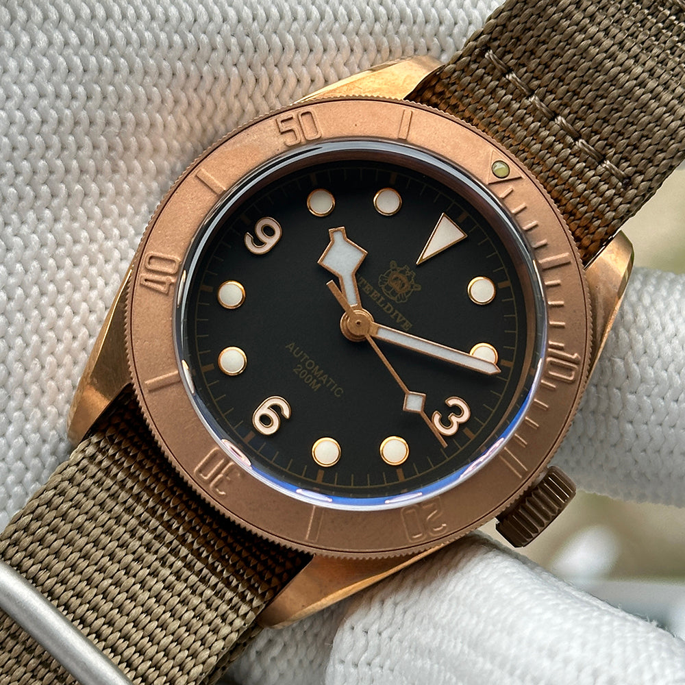 STEELDIVE SD1958S dive watch — variant 58S-KN stock photo