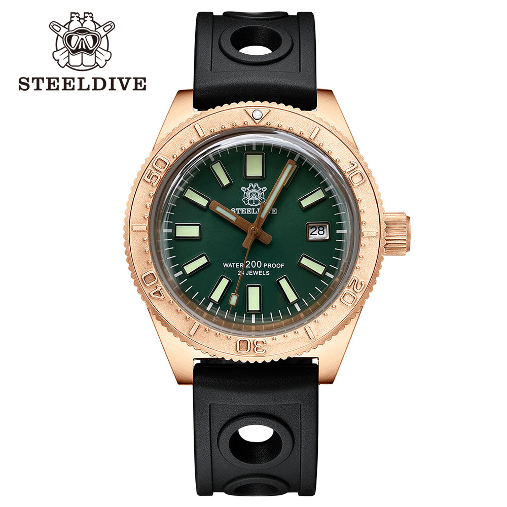 STEELDIVE SD1962S dive watch — variant 62S-NT-HR stock photo