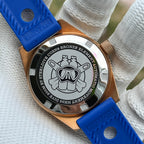 Steeldive SD1962S engraved caseback with diver helmet motif and CuSn8 bronze NH35 200M markings