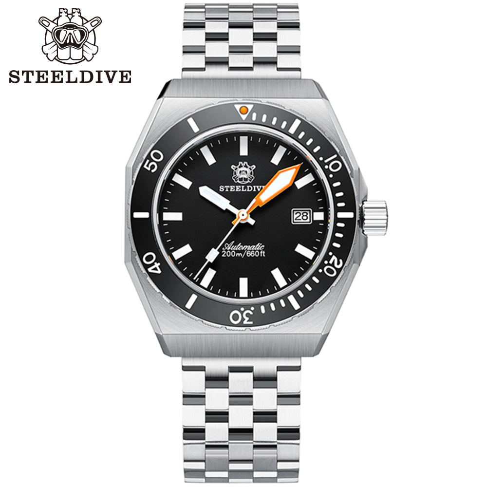 STEELDIVE SD1963 dive watch — variant 63HH-05L stock photo