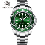 STEELDIVE SD1964 dive watch — variant 64GR-SS stock photo