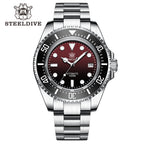 STEELDIVE SD1964 dive watch — variant 64RH-SS stock photo