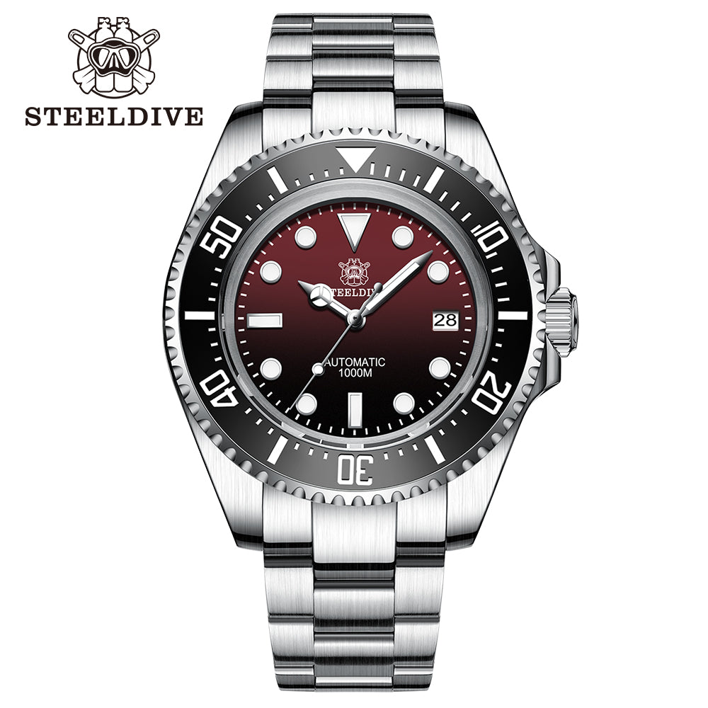 STEELDIVE SD1964 dive watch — variant 64RH-SS stock photo