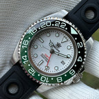 STEELDIVE SD1964GMT dive watch — variant 64GMT-BN-HR stock photo