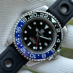 STEELDIVE SD1964GMT dive watch — variant 64GMT-HL-HR stock photo