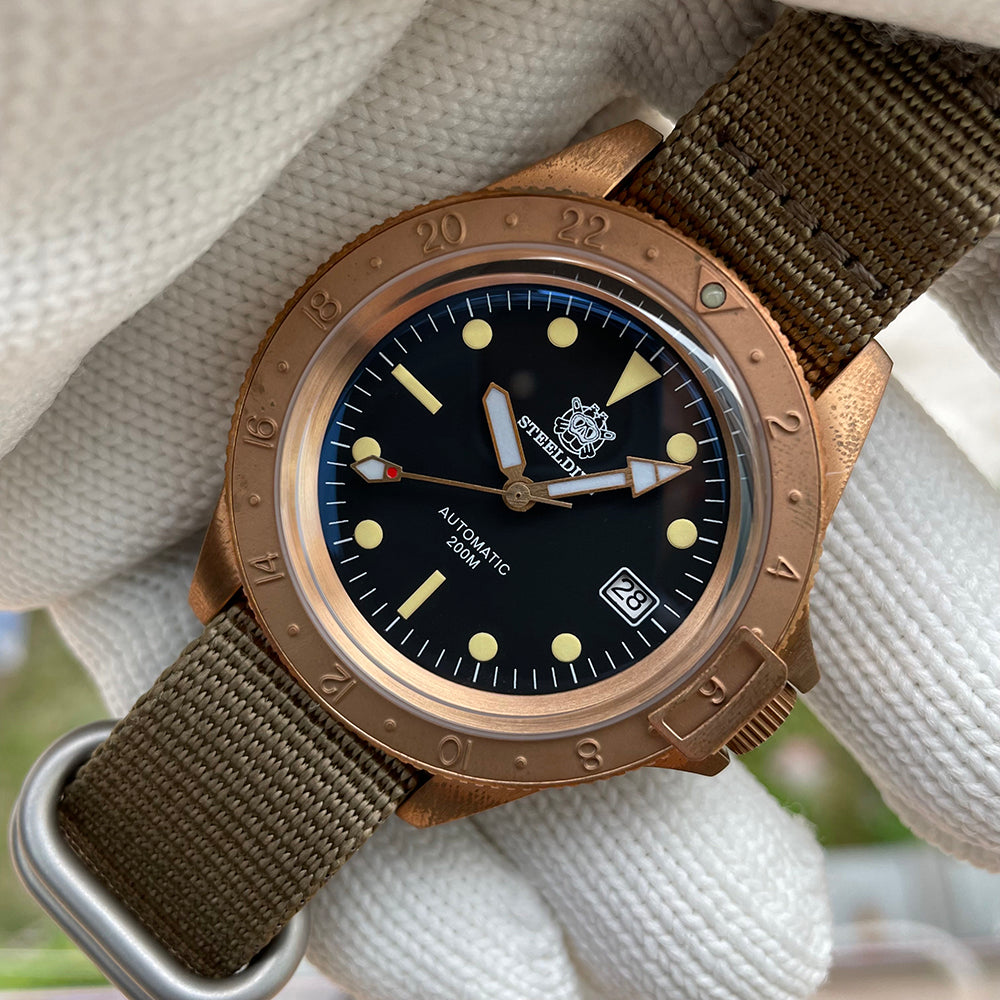 STEELDIVE SD1966S dive watch — variant 66S-L-KN stock photo