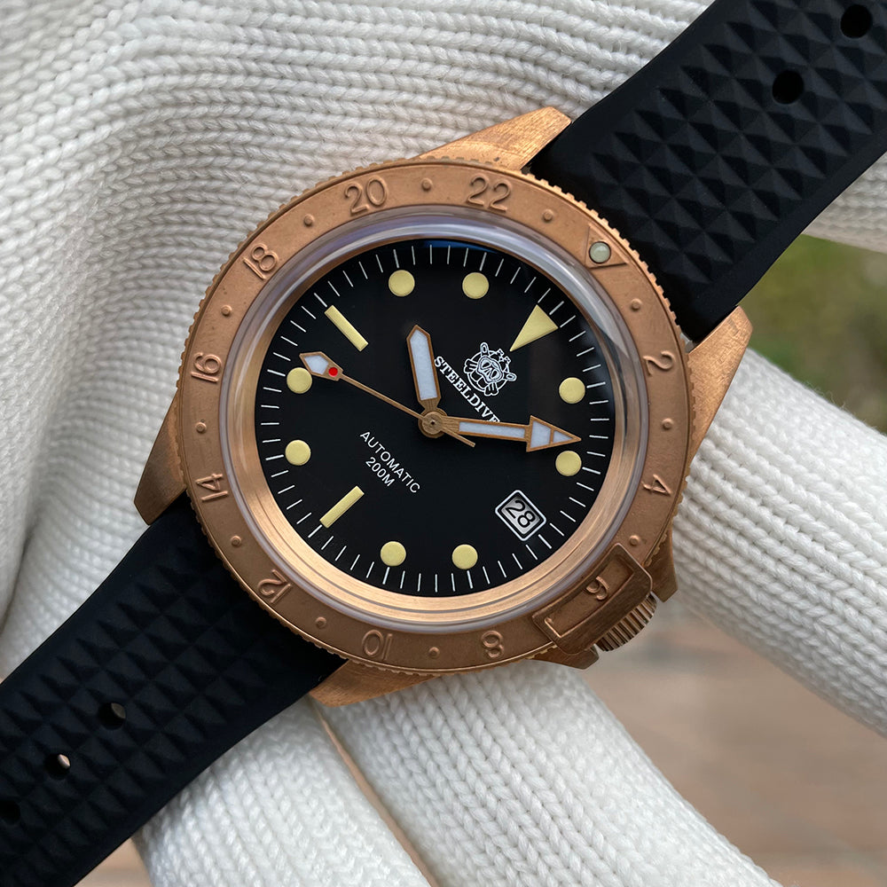 STEELDIVE SD1966S dive watch — variant 66S-L-SWF stock photo