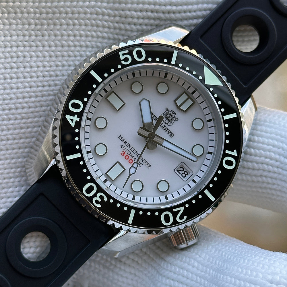 STEELDIVE SD1968 dive watch — variant 68WT-HR stock photo