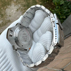 Steeldive SD1969 Proplof caseback engraved with skull diver logo, NH35 1200m stainless steel detail