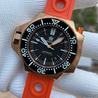 STEELDIVE SD1969S dive watch — variant 69S-C-OR stock photo