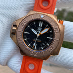 STEELDIVE SD1969S dive watch — variant 69S-T-OR stock photo