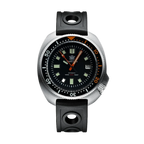 Steeldive SD1970C bi color diver watch black band front