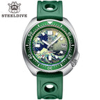 STEELDIVE SD1970J dive watch — variant 70J-GR-GR stock photo
