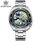 STEELDIVE SD1970J dive watch — variant 70J-HH-SS stock photo