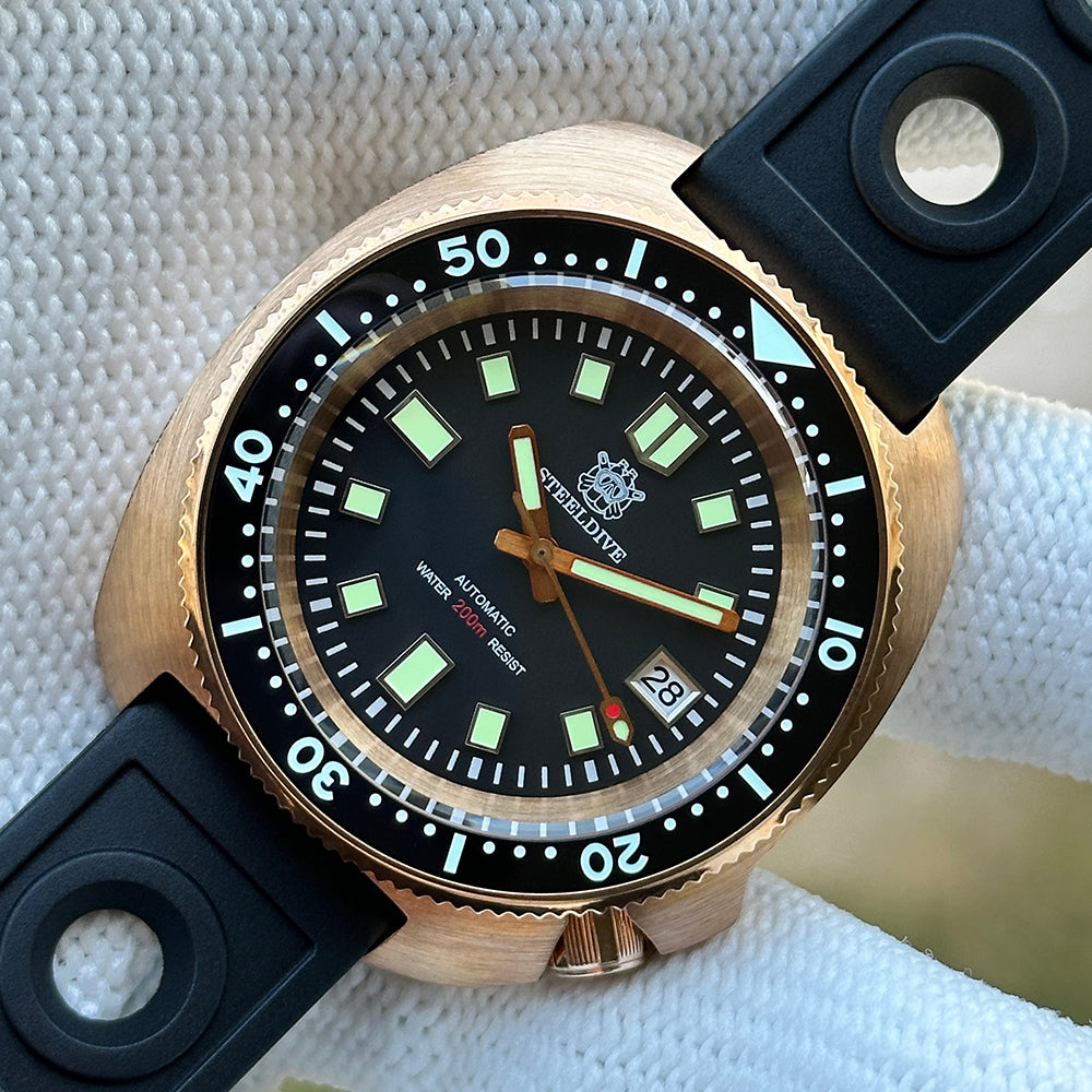 STEELDIVE SD1970S dive watch — variant 70S-C-HR-TK stock photo