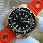STEELDIVE SD1970S dive watch — variant 70S-C-OR-TK stock photo