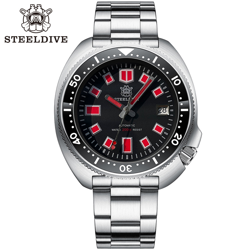 STEELDIVE SD1970U dive watch — variant 70U-MH-V3GD stock photo