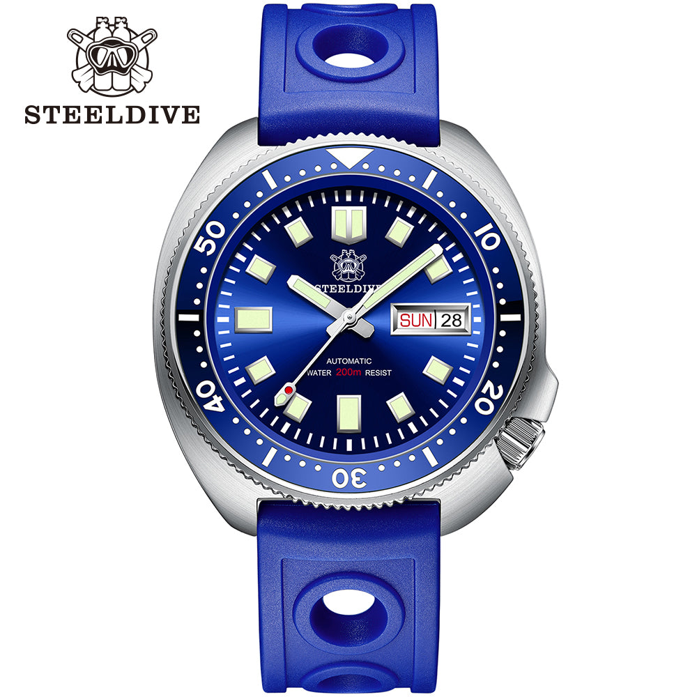 STEELDIVE SD1970W dive watch — variant 70W-BL-LR stock photo